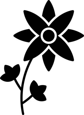 Orchidaceae Glyph Simge Tasarımı