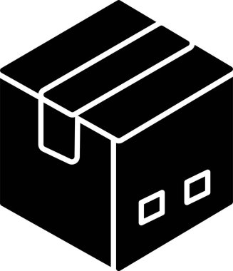 Teslimat Kutusu Kabartma Simgesi Tasarımı