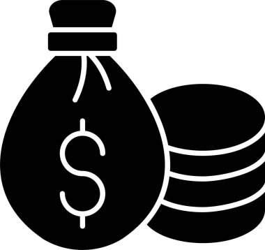 Para Torbası Kabartma Simgesi Tasarımı