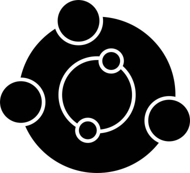 Güneş Sistemi Kabartma Simgesi Tasarımı