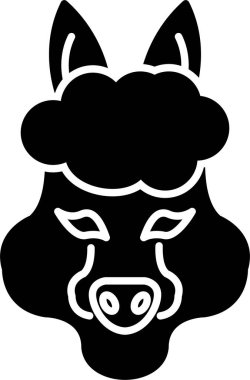 Alpaca Kabartma Simgesi Tasarımı