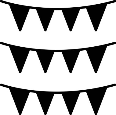 Bunting Glyph Simge Tasarımı