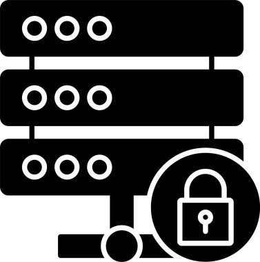 Kilitli Veri Kabartma Simgesi Tasarımı