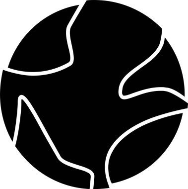 Dünya Küre Kabartma Simgesi Tasarımı