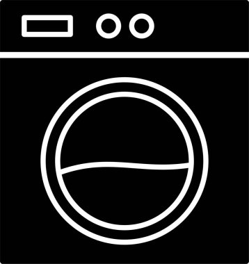 Çamaşır Makinesi Kabartma Simgesi Tasarımı