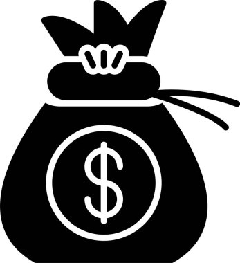 Para Torbası Kabartma Simgesi Tasarımı
