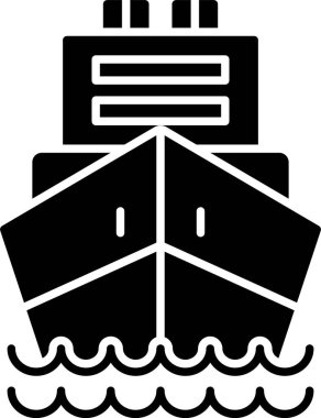 Lojistik Gemisi Kabartma Simgesi Tasarımı