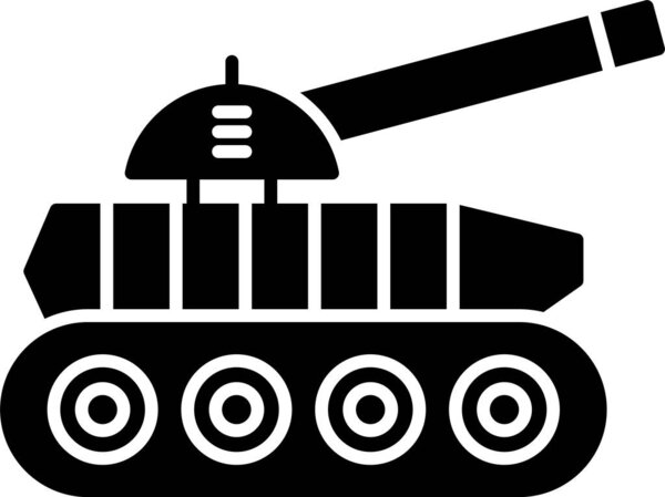 Tank Glyphh Icon Design