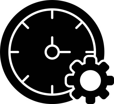 Zaman Yönetimi Kabartma Simgesi Tasarımı