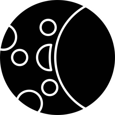 Ay Faz Kabartma Simgesi Tasarımı