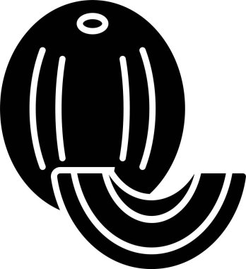 Honeydew kavun kabartma simgesi tasarımı