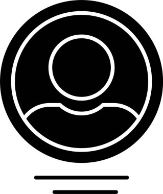 Profil Glyph Simgesi Tasarımı