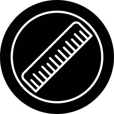 Cetvel Kabartma Simgesi Tasarımı