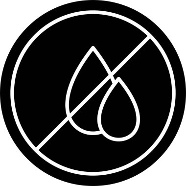 Su kıtlığı sembol tasarımı