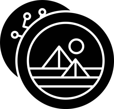 Decentraland Glyph Icon Design clipart