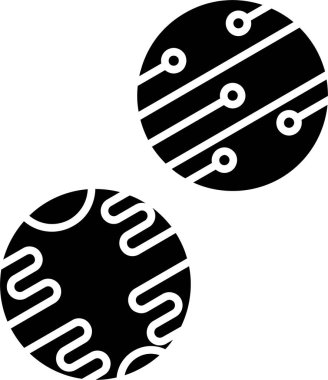 Gezegenler Kabartma Simgesi Tasarımı