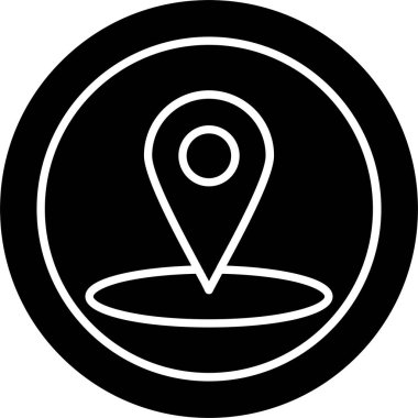 Konum Glyph Simgesi Tasarımı