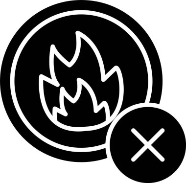 Ateş Kabartma Simgesi Tasarımı Yok