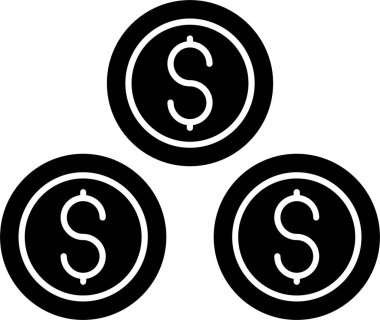 Dolar Bozuklukları Kabartma Simgesi Tasarımı