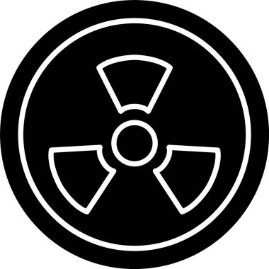 Radyoaktivite Kabartma Simgesi Tasarımı