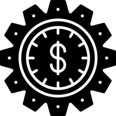 Zaman Para Kabartma Simgesi Tasarımı