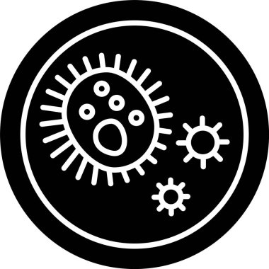 Bakteri Kabartma Simgesi Tasarımı