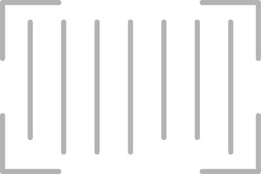 Barkod düz simgesi tasarım