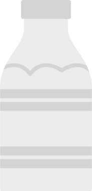 Süt Şişesi Düz Simge Tasarımı