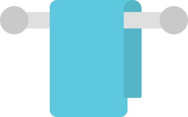 Havlu Askısı Düz Simge Tasarımı