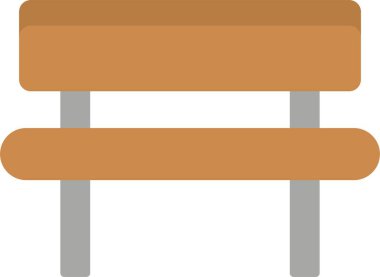 Bench Düz Simge Tasarımı