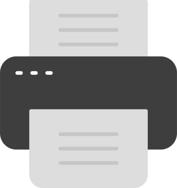 Faks Düz Simge Tasarımı