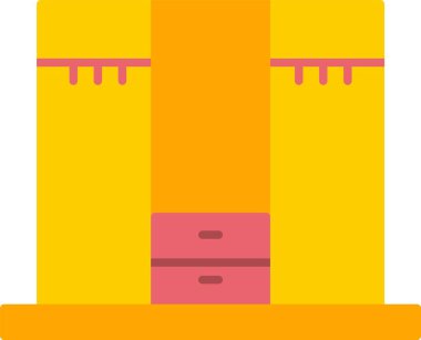 Dolap Düz Simgesi Tasarımı