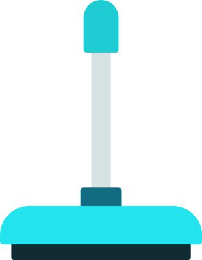 Yer Temizleyici Düz Simge Tasarımı