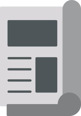 Dergi Düz Simge Tasarımı