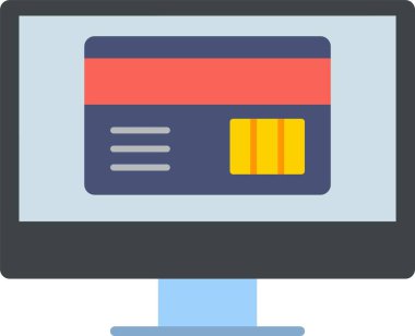 Düz Ödeme Düz Simgesi Tasarımı