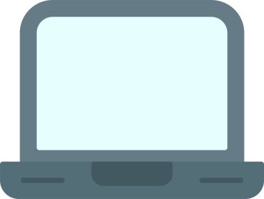 dizüstü düz simgesi tasarım