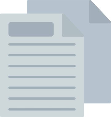 Dosya Düz Simge Tasarımı