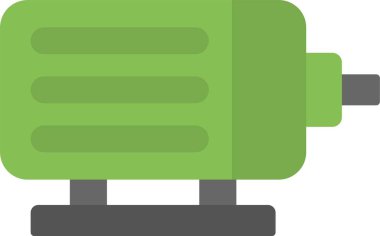 Motor Düz Simge Tasarımı