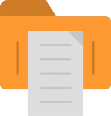 Belge Düz Simgesi Tasarımı