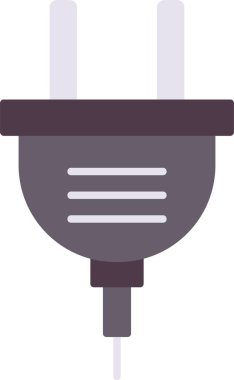 Güç Eklentisi Düz Simge Tasarımı