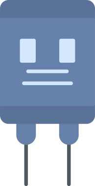 Kapasitör Düz Simge Tasarımı