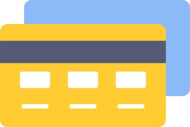 Ödeme Yöntemi Düz Simge Tasarımı