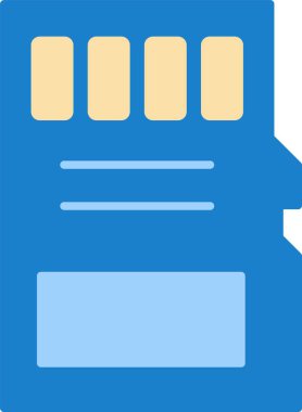 Sd Kart Düz Simge Tasarımı