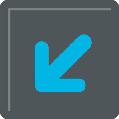 Sol Düz Simge Tasarımı