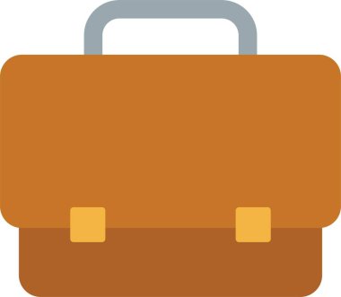 Evrak çantası düz simge tasarımı