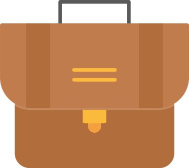 Bavul Düz Simge Tasarımı