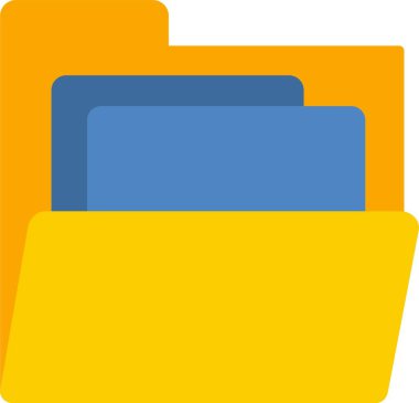 Dosyalar Düz Simge Tasarımı