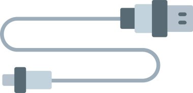 Usb Bağlantısı Düz Simge Tasarımı