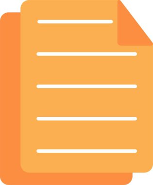 Dosya Düz Simge Tasarımı