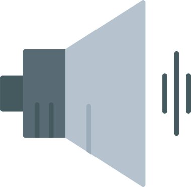 hoparlör düz simgesi tasarım